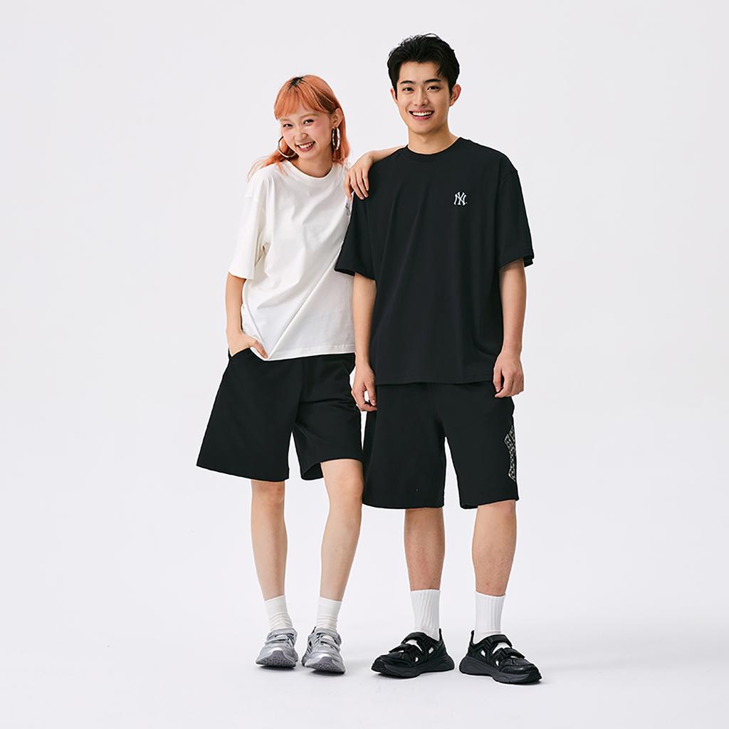 New MLB New York Yankees Basic Collection SS25 T Shirt Unisex Ivory 3ATSB5053-50IVS