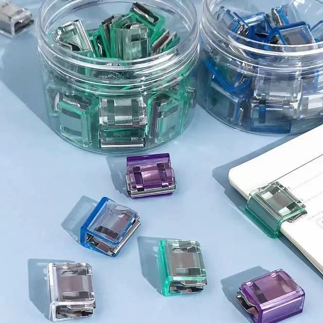 Przezroczyste wielofunkcyjne spinacze studenckie do plików testowych i książek