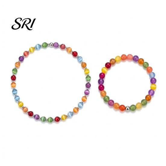 Bright Bead Jewelry Color Changing Beaded Jewelry, UV Reactive Colorful Necklace, Dopamine Beads Summer Beach Necklace Bracelet, Accessory,