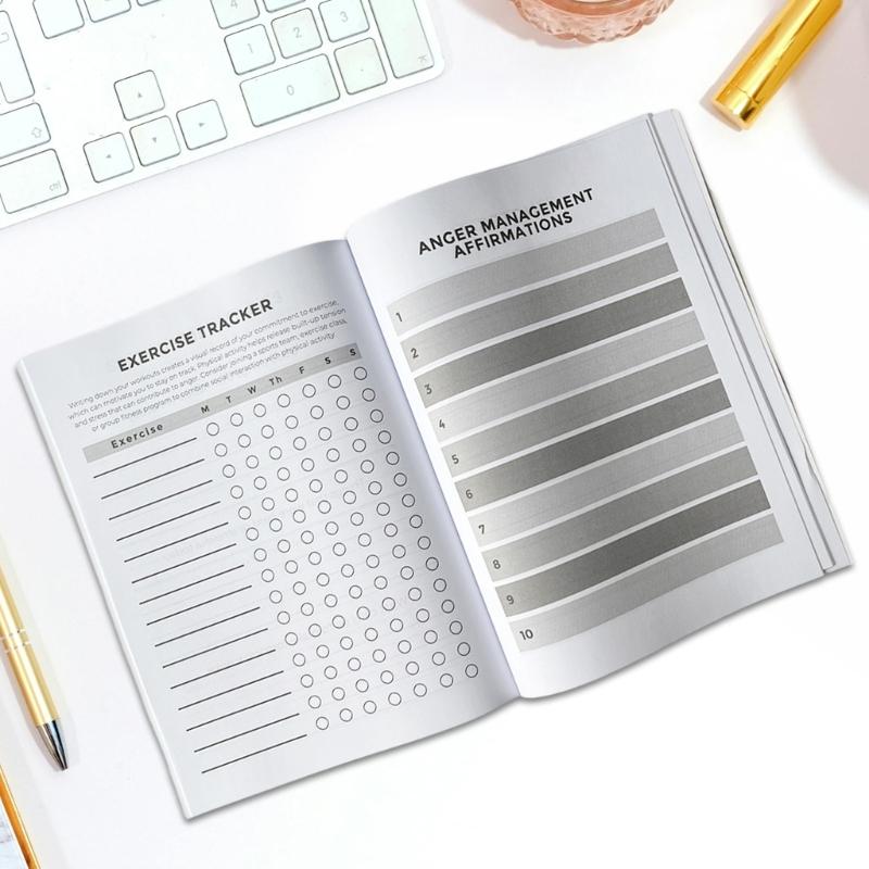 Anger Management Planner For Stress Relief And Emotional Balance Mood Tracking Book