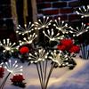 6/810 Köpfe Solarleuchte 2 Modi Schalten Wasserdicht LED Blumiges Feuerwerk Funkelnde Sterne Bodenmontiert Solar-Rasenleuchte Party