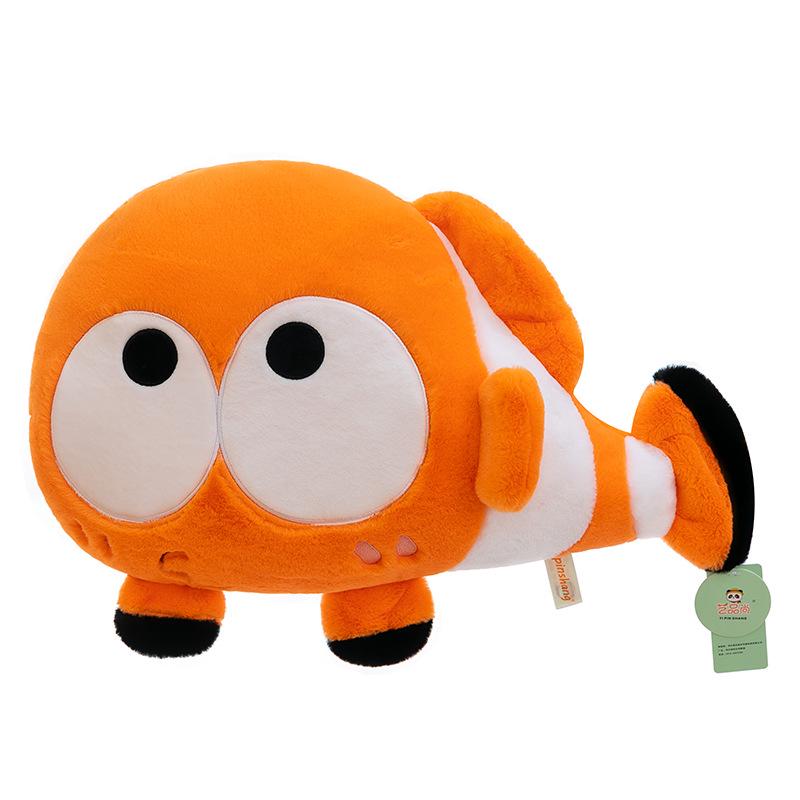 Cartoon Marine Animal Plush Pillow: Shark Star Cuddly Doll Sofa Cushion for Kids