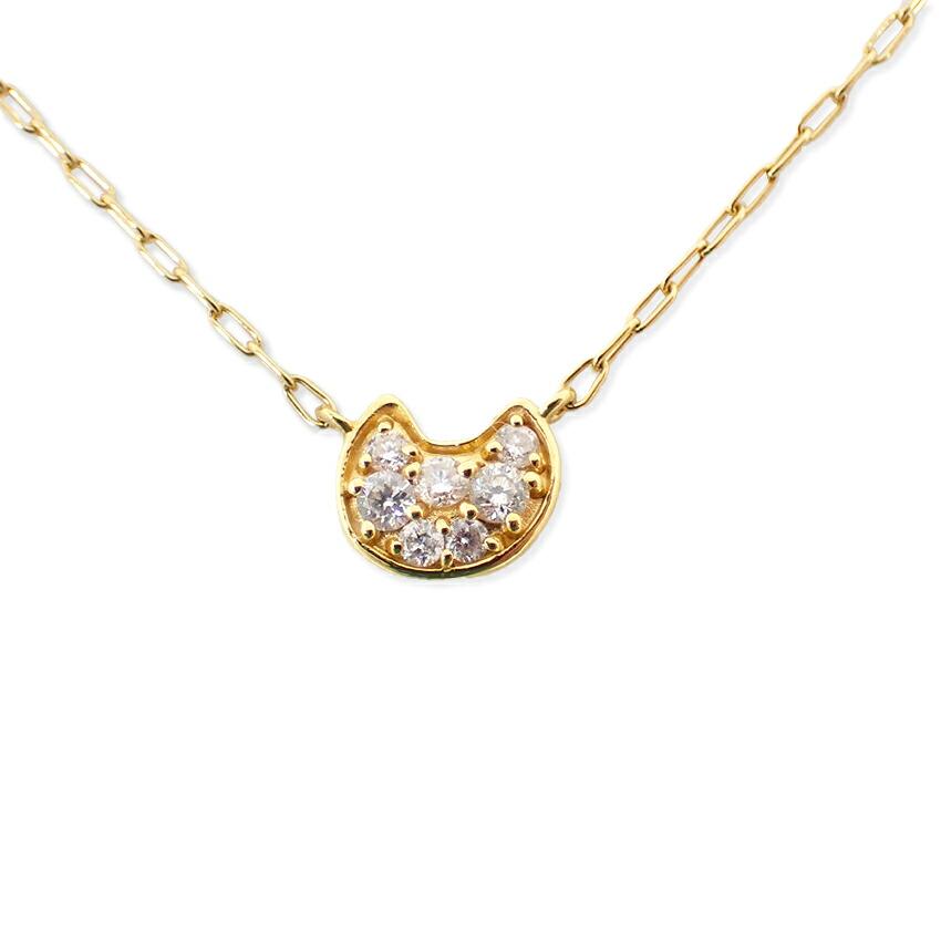 

[Pre-owned] Tsumori Chisato K18 Diamond Cat Necklace/Pendant/j35-2