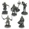 White Copper Metal Warrior Arab Knight Soldier Model Miniature Figurines Board  Pieces Car Decoration Gift Decorative Figurines