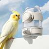 Hanging 2 In 1 Bird Water Dispenser Large Capacity Bird Cage Feeder Bird Food Container  Parakeets