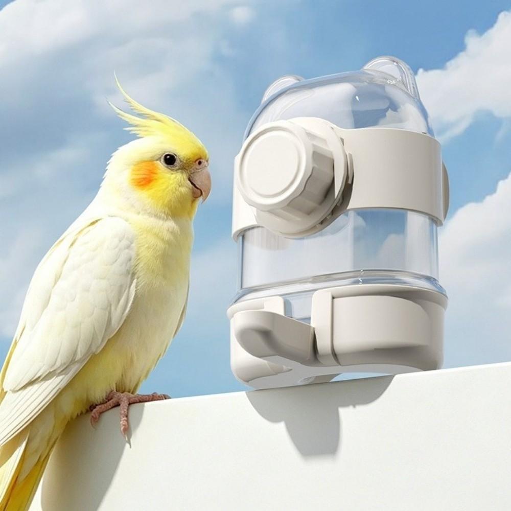 Hanging 2 In 1 Bird Water Dispenser Large Capacity Bird Cage Feeder Bird Food Container Parakeets