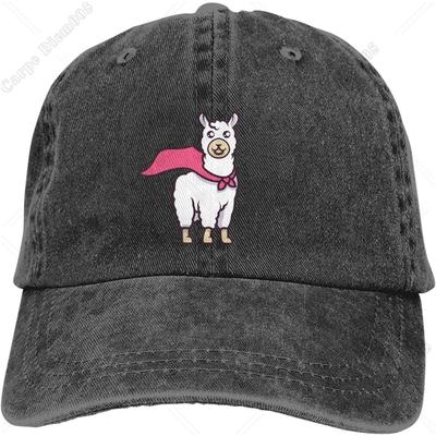 Alpaca Funny Denim Baseball Cap Golf Dad Hat Adjustable Original Classic Low Profile Cotton Hat Men Women