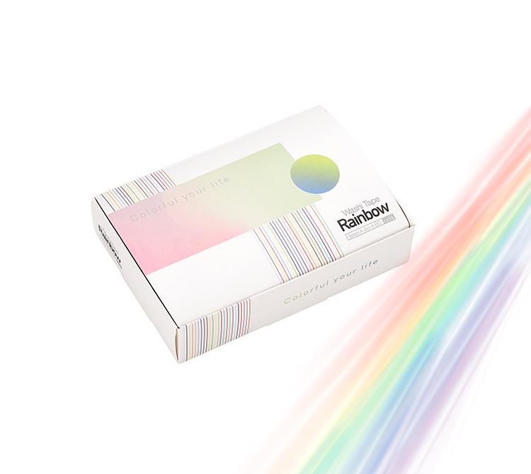 60 Solid Color Rainbow Washi Tape Set for Journaling & Decoration