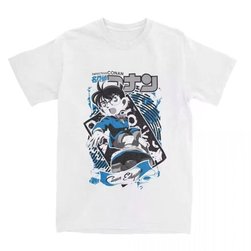 2026 Detective Conan Anime TShirt Unisex Graphic Gothic Style Womens Clothing Animation Theme Gothic Detective Conan TShirt 4XL
