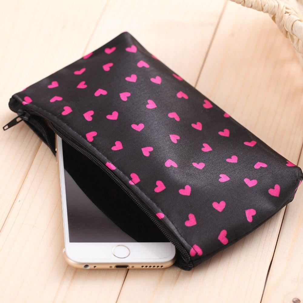 Heart Pattern Cosmetics Storage Box Fashion Design Storage Organizer  Travel