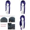 Stunning Genshin Impact Raiden Shogun Cosplay Wig Featuring Vibrant Purple Synthetic Hair