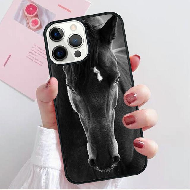 Horse Animal Running Cool Coque Shell For iPhone 17 Air 15 16 14 13 12 Pro Max 11 Pro Max Plus Phone Case Cover