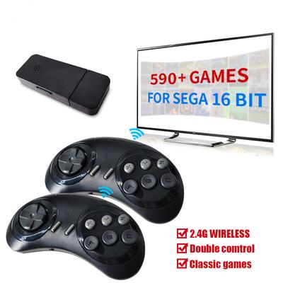 Retro Wireless 16-Bit MD Wireless Retro-Videospielkonsole für Sega Genesis, Game Stick, HDMI-kompatibel, 590 Spiele für Sega Mini/Mega Drive