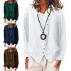 Irregular Single-breasted Women Shirt Turn-down Collar Skin-friendly Long Sleeve Solid Color Loose Blouse Ladies Clothing