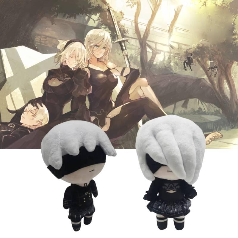 Nier Automata 2b Plush Toy Doll 23cm Height Pp Cotton Filling Cartoon Figure