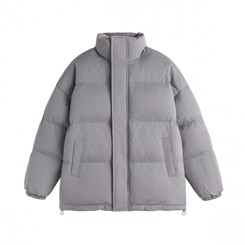 New Men's and Women's Same Solid-color Loose Large-size Cotton-padded Clothes, Solid-color Winter Warm Cotton-padded Clothes