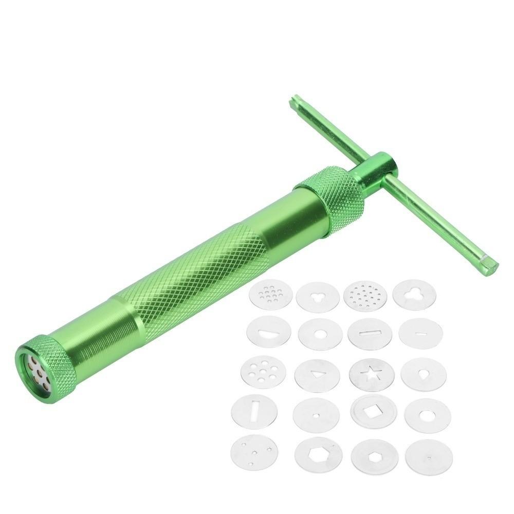

Rotation Rotating Squeezer Aluminum Alloy Pottery Tool Kit Polymer Clay Tool Cake Fondant зелёный