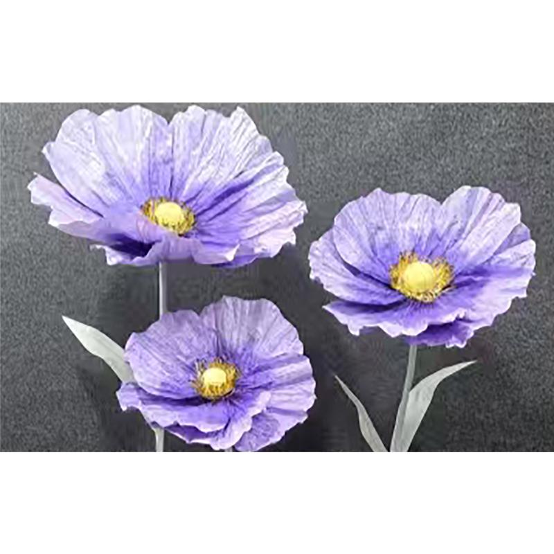 Giant Handmade Poppy Aisle Flowers for Wedding Background Decoration