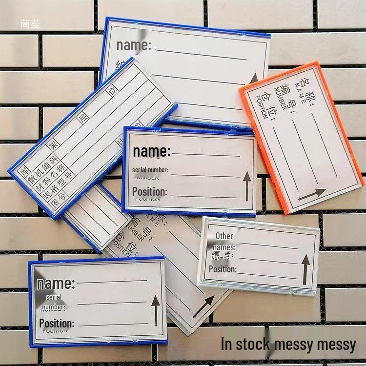 Magnetic Warehouse Shelf Label Holder Strip for Storage Organization