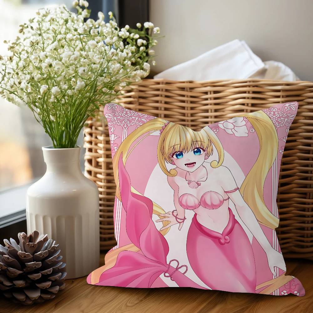 Mermaid Melody Anime Pichi Pitch Pillowcase Toon Gift Cushion Cover Bedroom Home Sofa Chair Seat Decor Pillow Case