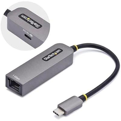 USB-C To Ethernet Adapter - STARTECH.COM - NIC - 1Gbps - 100W PD Pass-Through - Multi-OS