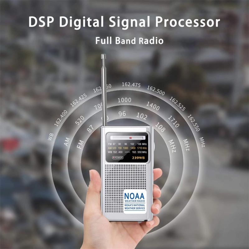 FM/AM Emergency Pointer Tuning Radio Mini Handheld Pocket Radio Speaker With Dsp Digital Signal