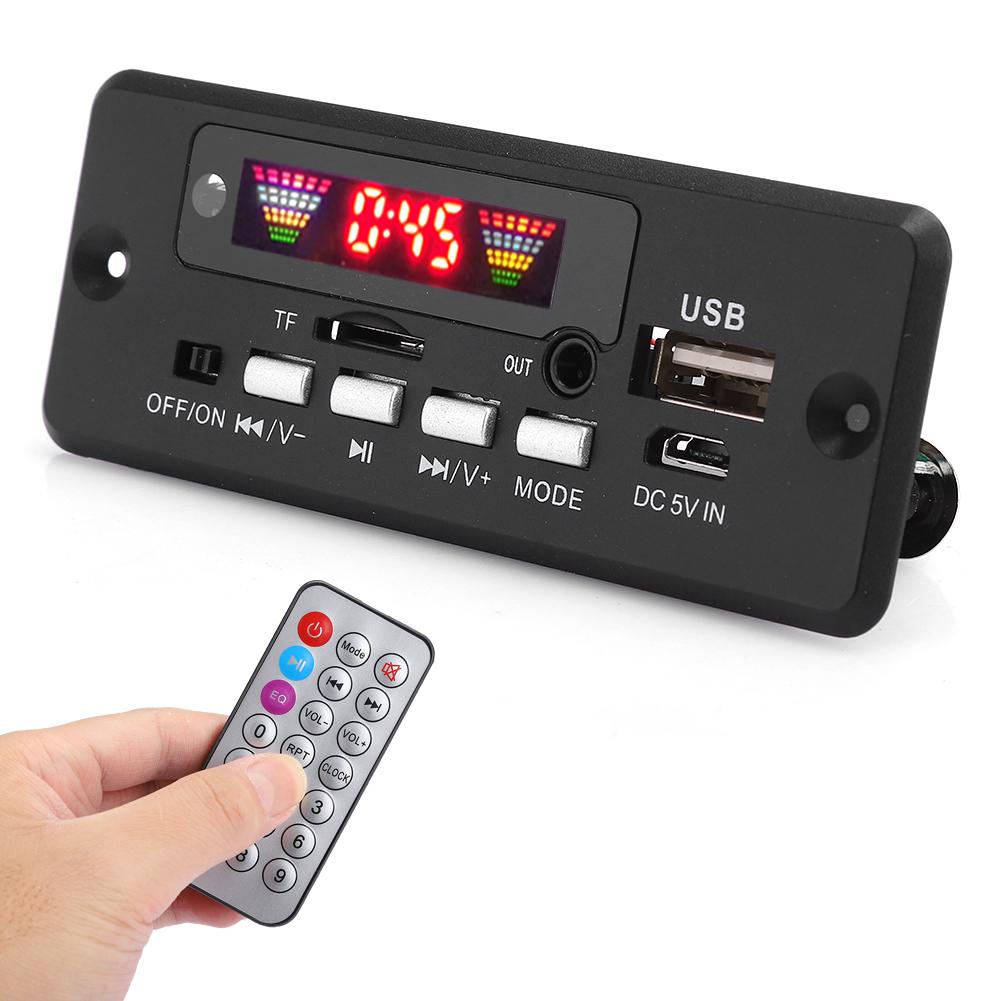 Bluetooth 5.0 Audio MP3 Decoder Board Module with Remote Controller Speaker Accessory