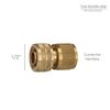 SATURNIA - Hose Connector with STOP Function Made of Brass 1/2" Female, Tap Adapter, Tap Connector To Quick Connector