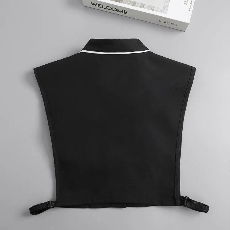 White Lapel Fake Collar for Womens Shiet Detachable Neck Collar Decorative Chiffon Chocker Female False Collar Accessories