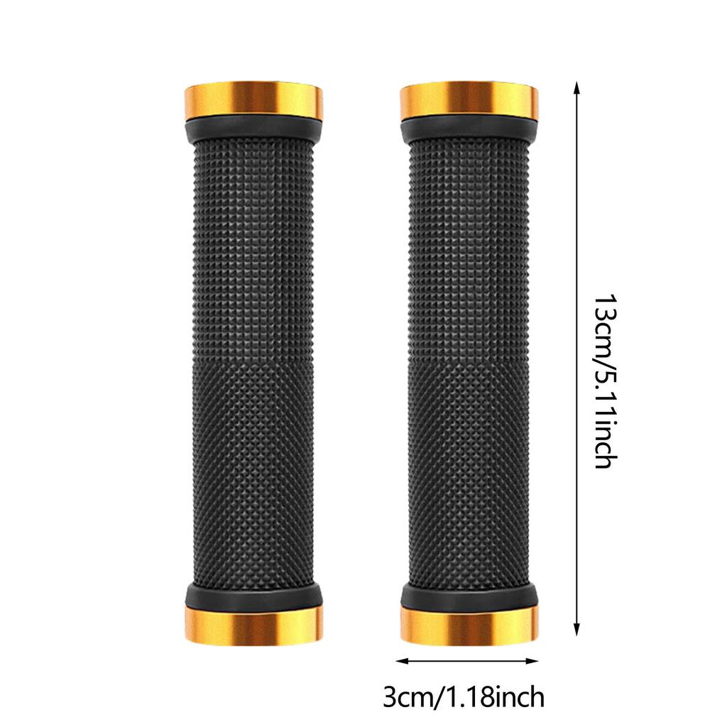 1 Pair Bicycle Grips MTB Mountain Bicycle Handlebar Grips Bilateral Locking Non-slip Grip Sleeve for Better Cycling Experience