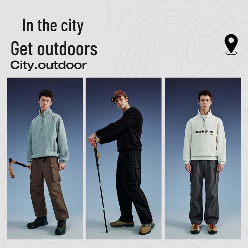 NVG·YOUNG Men's Waterproof Outdoor Straight-Leg Casual Pants