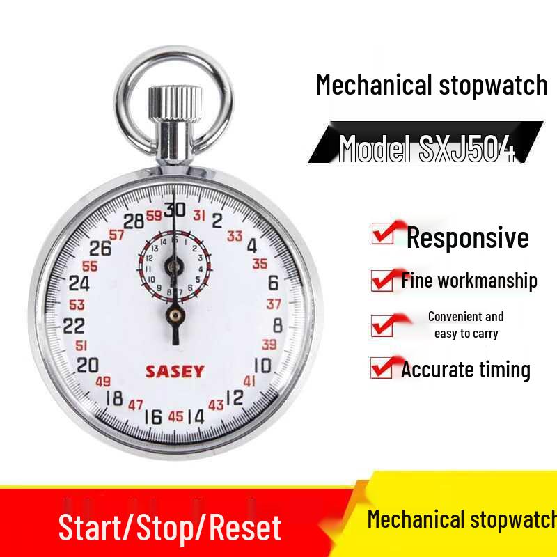 Metal Mechanical Stopwatch 30s - Ideal for Teaching Physics, Acceleration Experiments, Competitions and Timing.