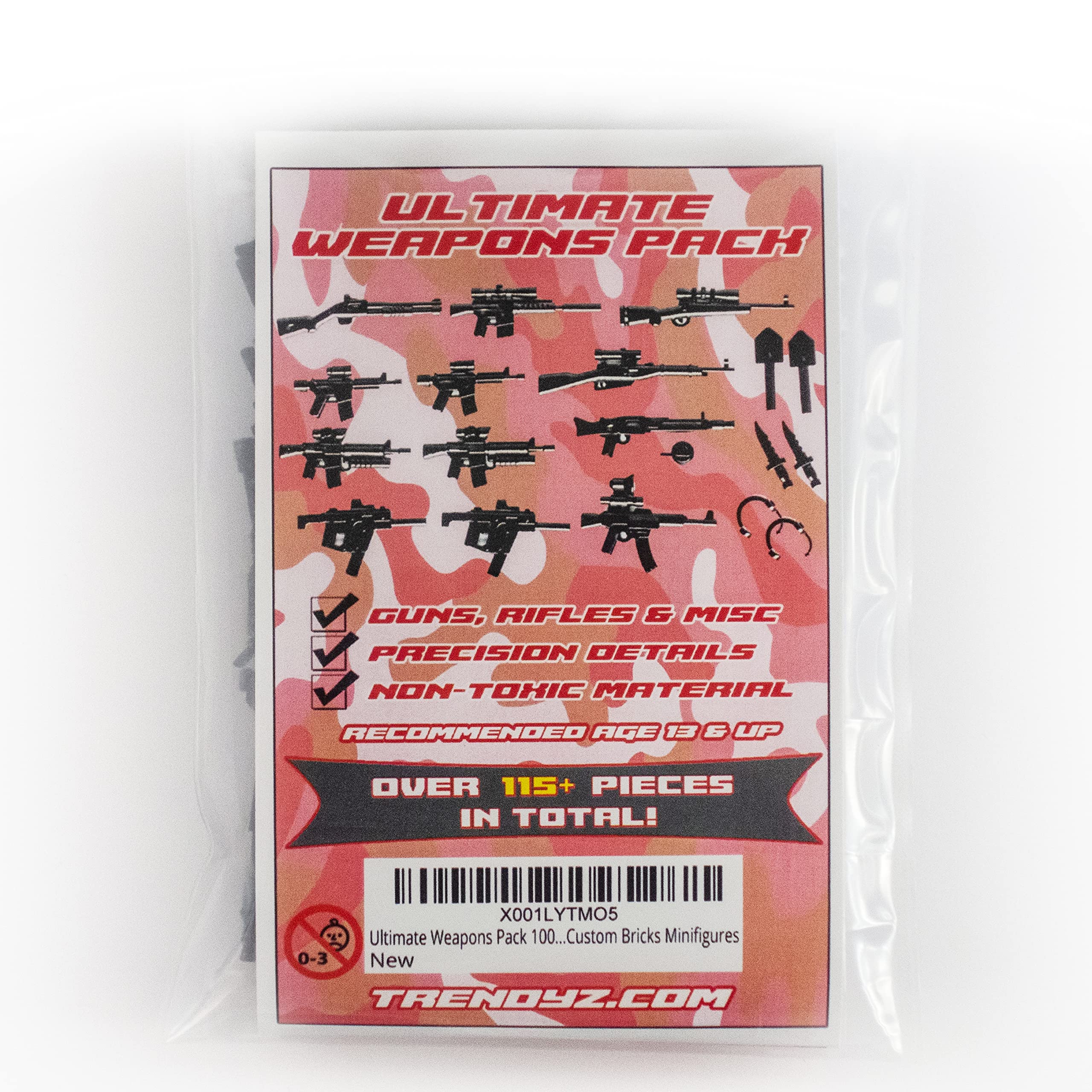 

Complete Minifigure Collection with Weapons and Accessories Over 115 Weapons and Accessories Toys and Accessories for Customization - - чёрный