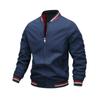 Lightweight Windproof Striped Cuff Jacket For Men Casual Style