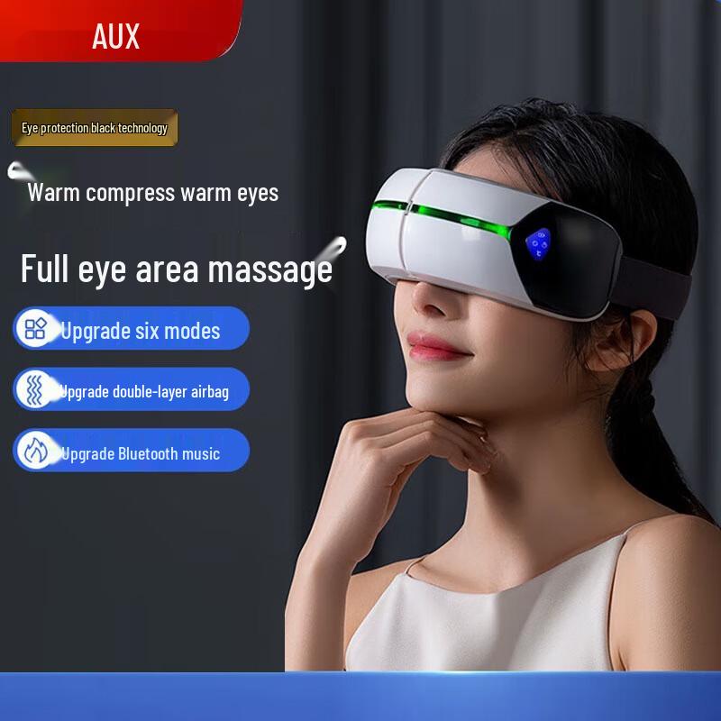 AUX Deluxe Smart Eye Massager with Heat and Vibration