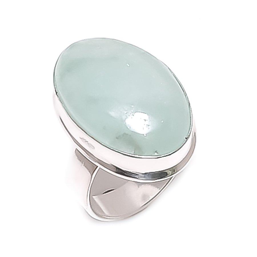 

Natural Aquamarine Gemstone 925 Sterling Silver Jewelry Ring Size 6.5 a5D53
