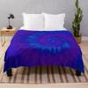 Tie Dye Colourful Flannel Throw Blanket Abstract Art Blanket Lightweight Super Soft for Bed Sofa Couch Decor for Kids Boys Girls
