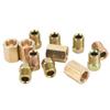12pcs Brake Line Fittings Kit 3 8in‑24 Thread 4‑Union 8‑Nut Brass Universal for 3 16in Tube