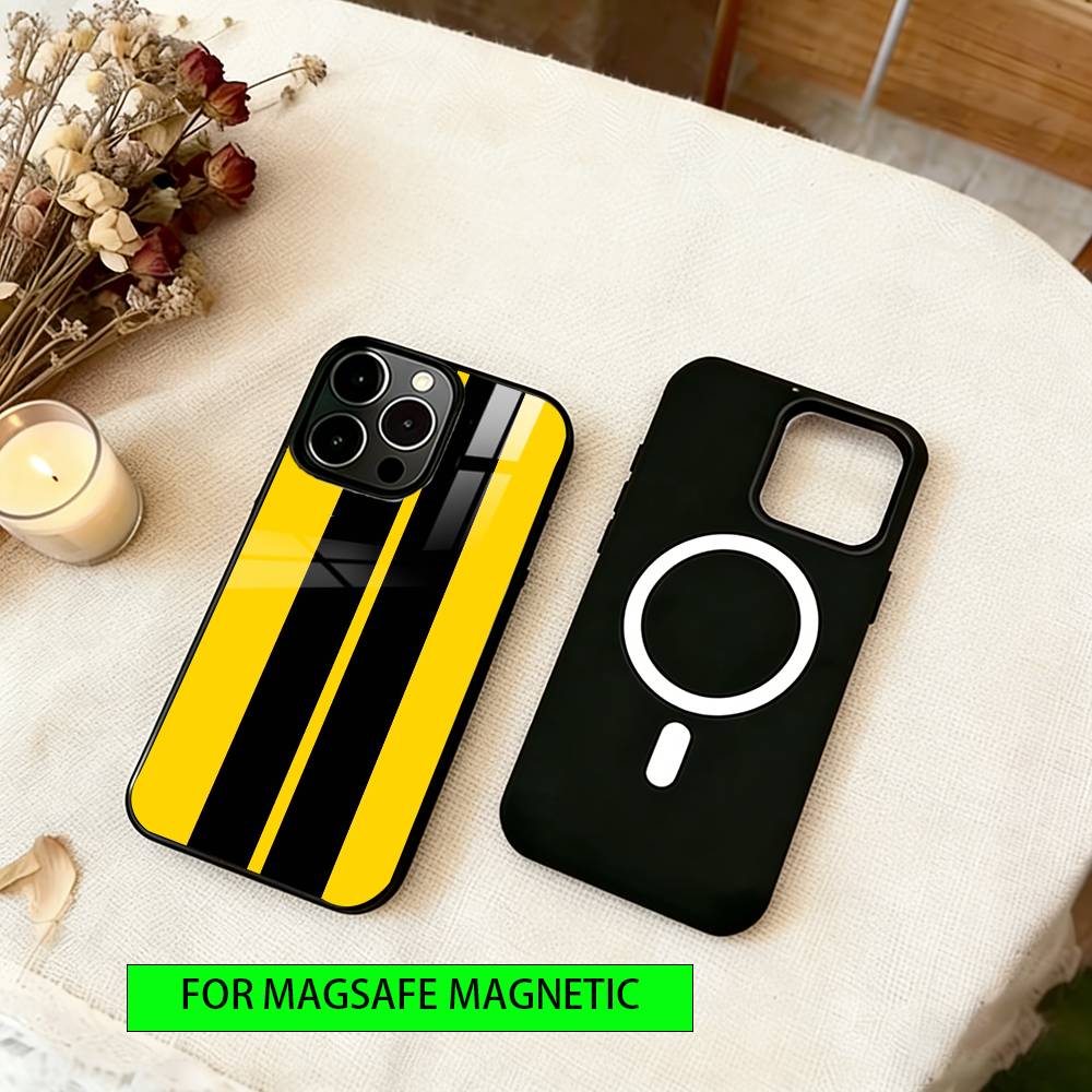 Linear form Phone Case For iPhone17,16,15,14,13,12,11 Plus,Pro Magnetic For Magsafe Wireless Charging
