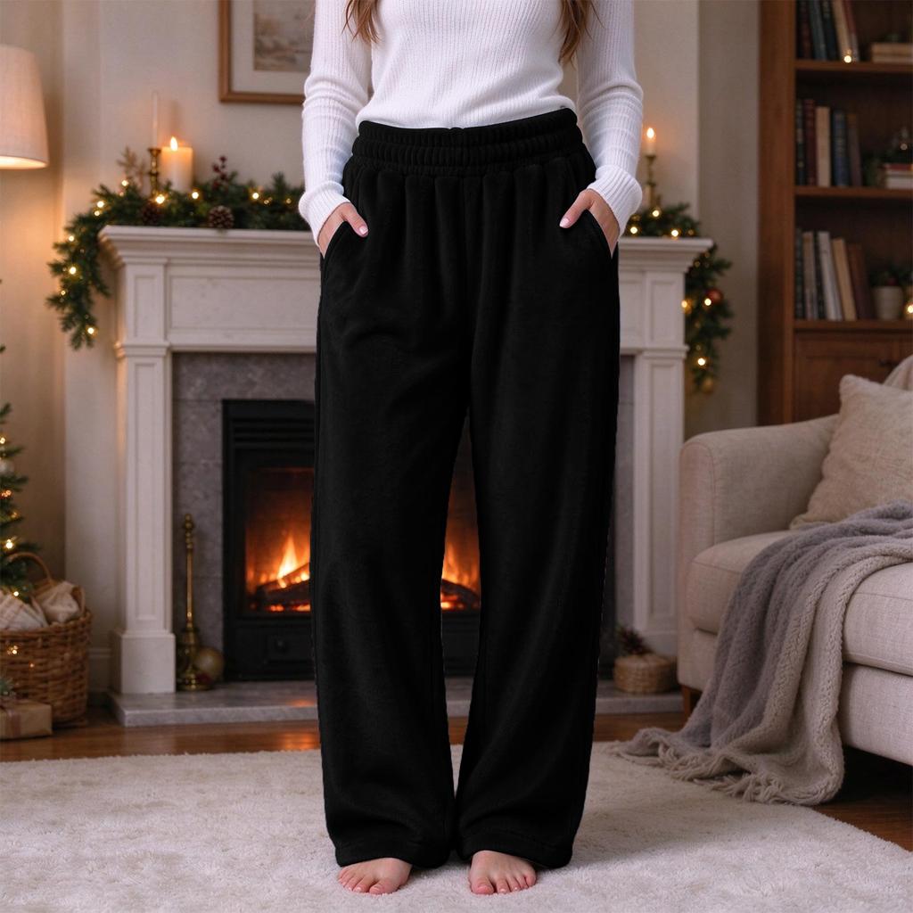 Damen Flanell Casual Lockere Jogginghose für den Alltag und zum Entspannen