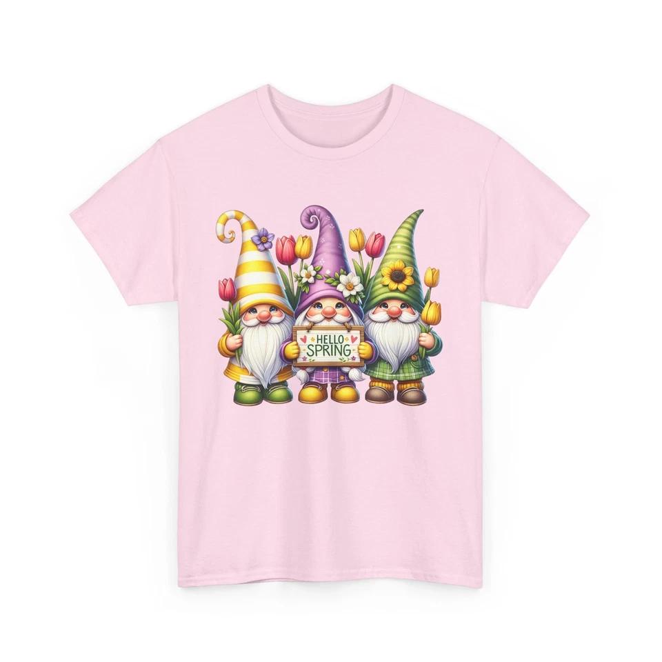 Wildflower Meadow T-Shirt | Nature Lover Hello Spring Gnomes Shirt 2 4XL