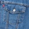 Levis Solid Color Single-Breasted Button Collar Long Sleeve Denim Jacket Women Jackets Blue A1743-0042