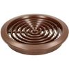 Grille d'aération - KOTARBAU - Rond - Diamètre 80 mm - Moustiquaire - Couleur Marron