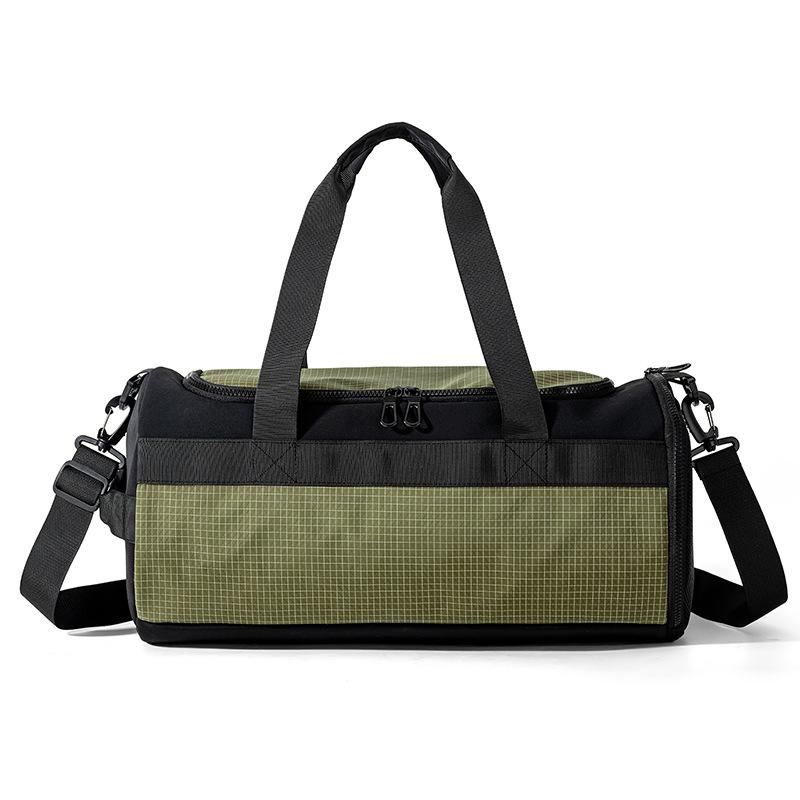 

Large Capacity Commuter Sports Travel Bag Lightweight Crossbody Bag Unisex Shoulder Bag зелений