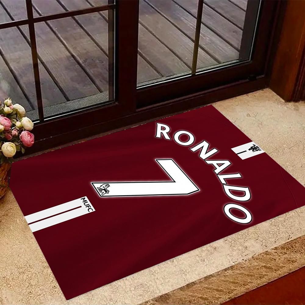 Ronaldo's Number Seven Jersey Floor Mat Perfect for Decorate Room Playrooms Bedrooms Game Room Antislip Carpet Anime Office Decor Wedding Party Gift