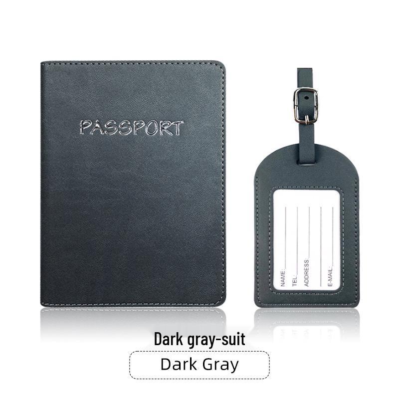 Spot PU Leder Passhülle & Gepäckanhänger Set - Anpassbares Reisegeschenk mit Logo-Option