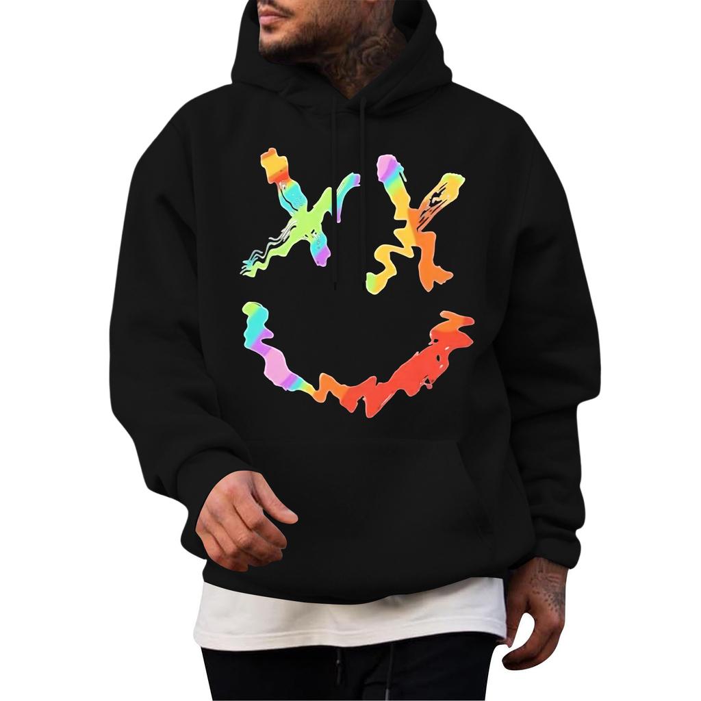 Men's Casual Hoodie Fashion  Sweatshirt With Hood Leisure Tops Teenager Streetwear Fashion Long Sleeve Shirt Warm