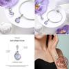 Mysterious Purple Series Copper Charms Pendant Fit Original Bracelet Necklace For Women Diy Jewelry Gift