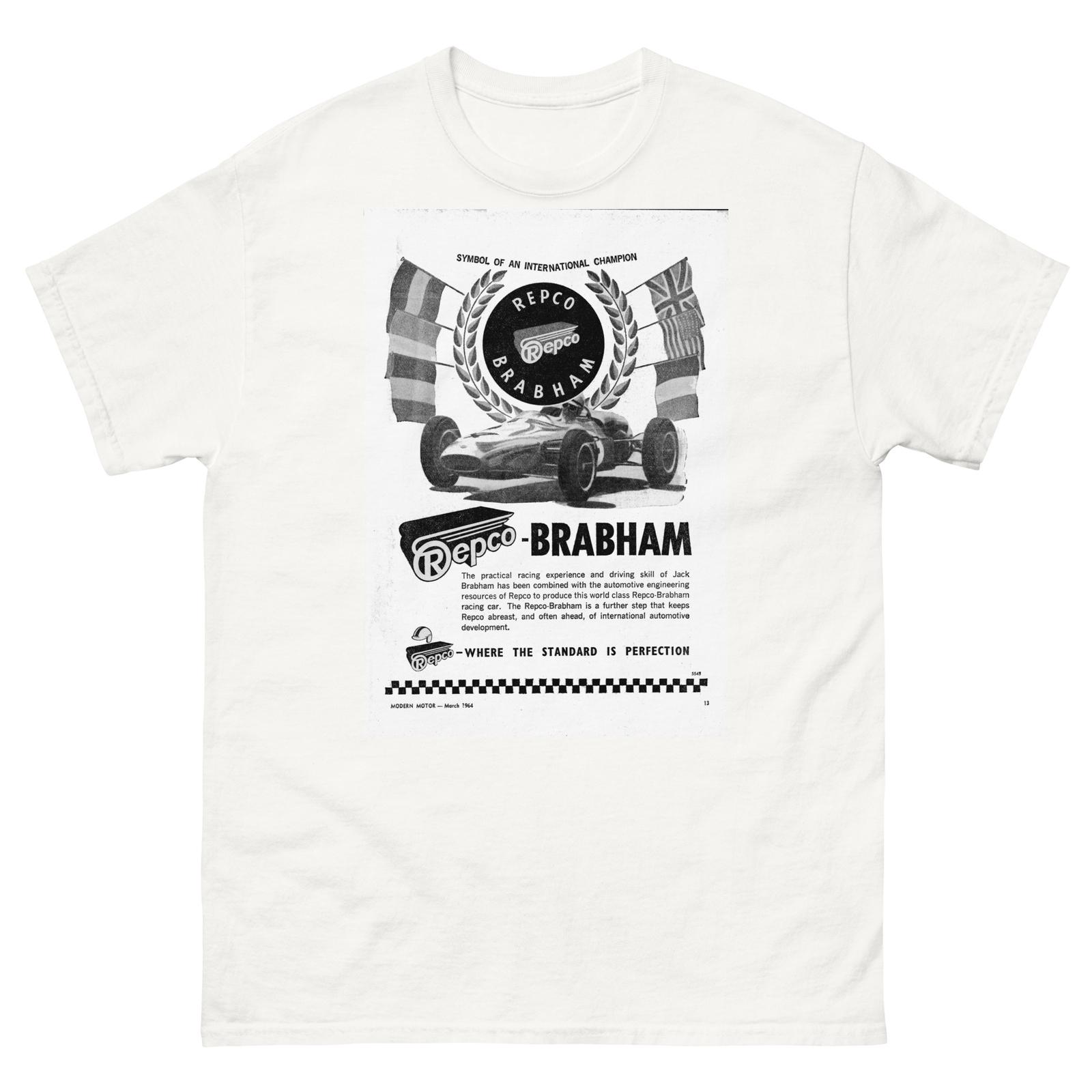 Винтажная Рекламная Футболка Repco Brabham Формула-1 1964 года Мужская Женская Топы 2XL