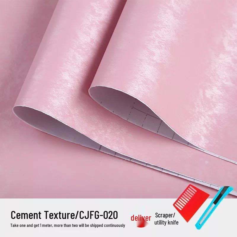 Thickened Waterproof Plain Color Self-Adhesive Wallpaper for Living Room, Bedroom, Wardrobe, Cabinet, and Furniture Renovation.